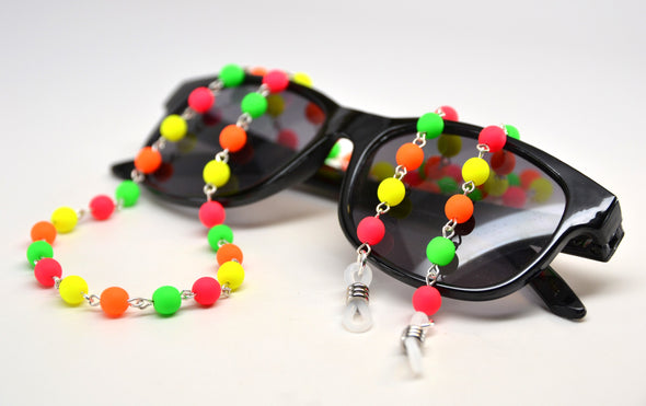 Fun Neon Beaded Glasses Chain
