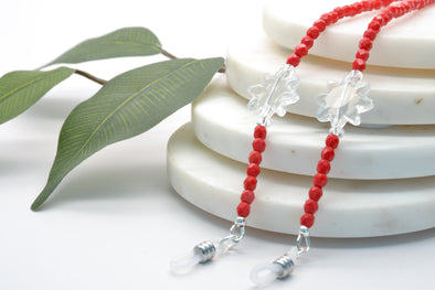 Christmas Colors red with snowflake