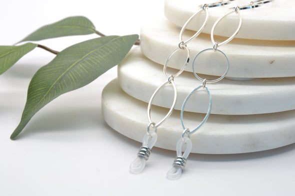 Large Link Silver Glasses Chain