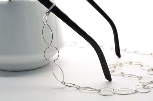 Large Link Silver Glasses Chain