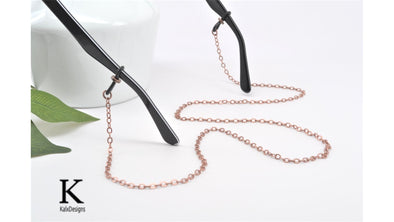 Antique copper glasses chain