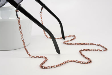 Antique Copper Box Chain Glasses Chain