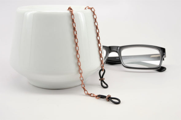 Antique Copper Box Chain Glasses Chain