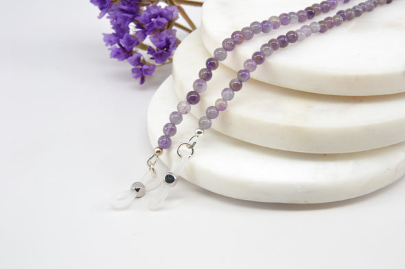 Genuine Amethyst Glasses Chain