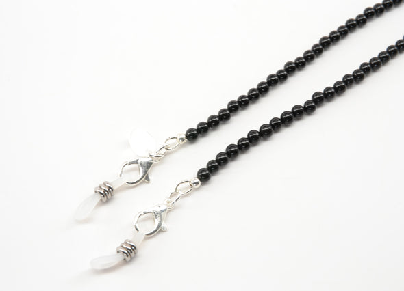 Black Onyx Gemstone Glasses Chain