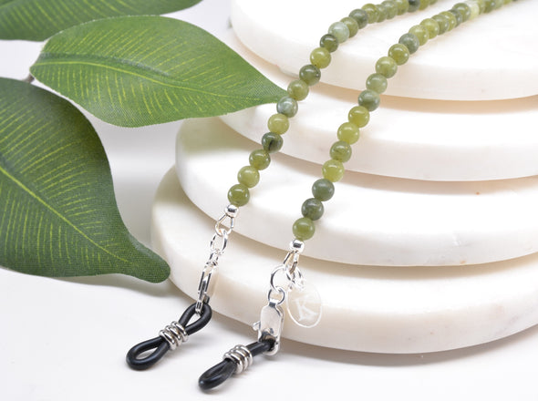Jade Gemstone Glasses Chain