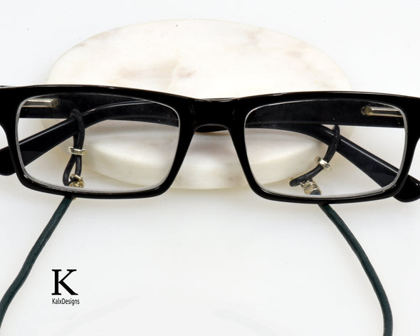 Dark Forest Green Leather Glasses Chain