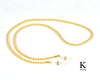 Gold Austrian pearl glasses chain