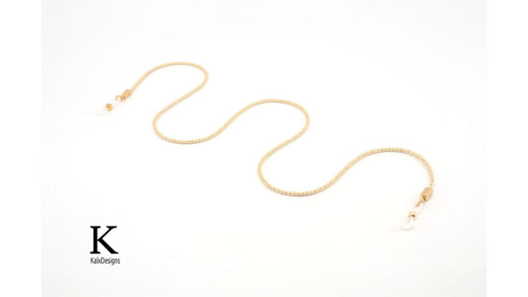 Gold and silver glasses chain