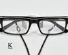 Vegan black glasses chain