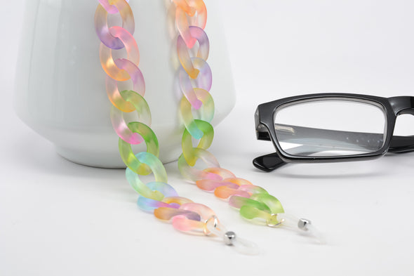 Chunky Jelly Look Glasses Chain