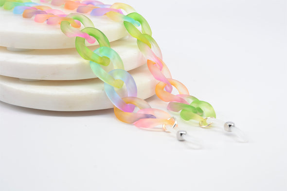 Chunky Jelly Look Glasses Chain