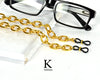 Chunky gold glasses chain