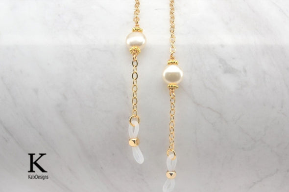 Gold and Pearl Glasses Chain