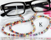 Multi-color freshwater pearl glasses chain