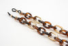 Tortoise shell and gold glasses chain