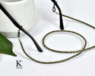 Vegan camouflage glasses chain